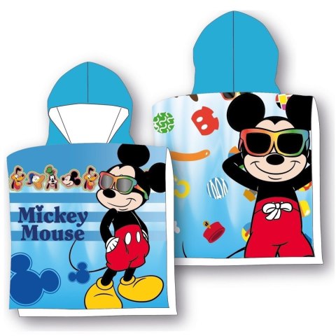 Ręcznik ponczo z kapturem 55x110 Mickey wakacje Ręcznik ponczo z kapturem 55x110 Mickey wakacje