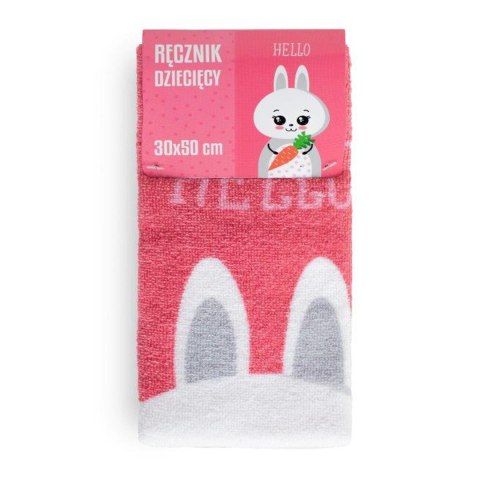 Ręcznik przedszkolny dla dziecka 30x50 Królik Ręcznik przedszkolny dla dziecka 30x50 Królik