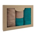 Ręcznik D Bawełna 100% Solano Beż + Ciemny Turkus (P) 2x50x90+2x70x140 kpl. Ręcznik D Bawełna 100% Solano Beż + Ciemny Turkus (P) 2x50x90+2x70x140 kpl.