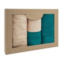 Ręcznik D Bawełna 100% Solano Cappuccino + Ciemny Turkus (P) 2x50x90+2x70x140 kpl. Ręcznik D Bawełna 100% Solano Cappuccino + Ciemny Turkus (P) 2x50x90+2x70x140 kpl.