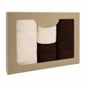 Ręcznik D Bawełna 100% Solano Ecru + Ciemny Brąz (P) 2x50x90+2x70x140 kpl. Ręcznik D Bawełna 100% Solano Ecru + Ciemny Brąz (P) 2x50x90+2x70x140 kpl.