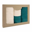 Ręcznik D Bawełna 100% Solano Ecru + Ciemny Turkus (P) 2x50x90+2x70x140 kpl. Ręcznik D Bawełna 100% Solano Ecru + Ciemny Turkus (P) 2x50x90+2x70x140 kpl.