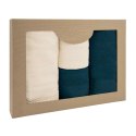 Ręcznik D Bawełna 100% Solano Ecru + Granat (P) 2x50x90+2x70x140 kpl. Ręcznik D Bawełna 100% Solano Ecru + Granat (P) 2x50x90+2x70x140 kpl.
