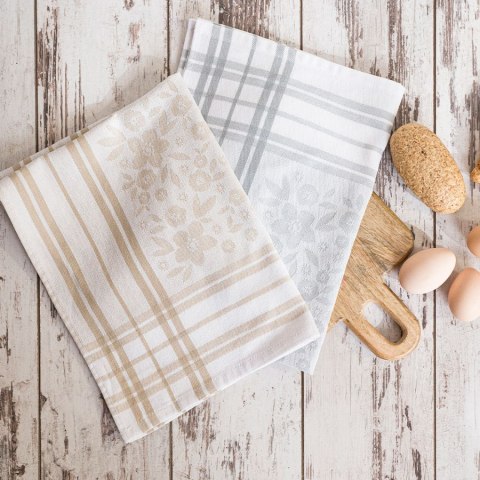 FIOŁKA Ścierka kuchenna, rozmiar 50x70cm, kolor beżowy 002 (1szt) FIOŁKA Ścierka kuchenna, rozmiar 50x70cm, kolor beżowy 002 (1szt)