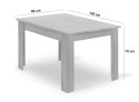 Zestaw stół NP 120x80 Craft Czarny + 4 krzesła OSAKA czarny