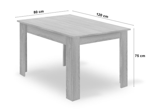 Zestaw stół NP 120x80 Craft Czarny + 4 krzesła OSAKA czarny Zestaw stół NP 120x80 Craft Czarny + 4 krzesła OSAKA czarny