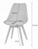 Zestaw stół okrągły TODI 80cm czarny + 4 krzesła MARK czarne Zestaw stół okrągły TODI 80cm czarny + 4 krzesła MARK czarne