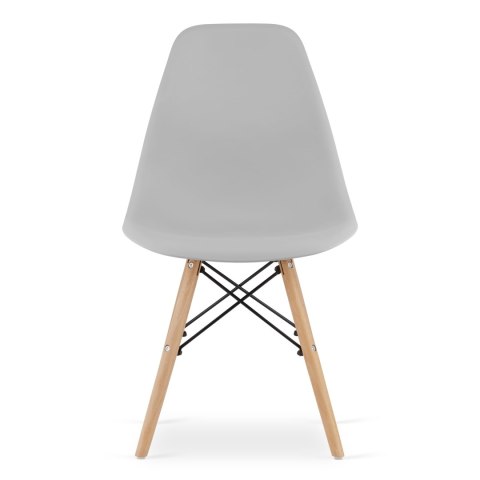 Zestaw stół prostokątny TESSA 120x60 dąb + 4 krzesła OSAKA szare Zestaw stół prostokątny TESSA 120x60 dąb + 4 krzesła OSAKA szare