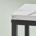 Regał kwietnik 4 półki - marmur / nogi czarne Regał kwietnik 4 półki - marmur / nogi czarne