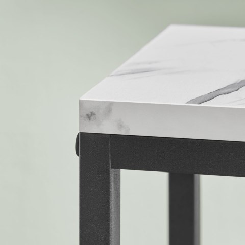 Regał kwietnik 4 półki - marmur / nogi czarne Regał kwietnik 4 półki - marmur / nogi czarne