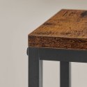 Regał kwietnik 4 półki - rustykalny / nogi czarne Regał kwietnik 4 półki - rustykalny / nogi czarne
