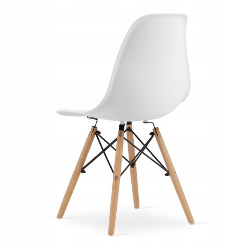 Zestaw stół kwadratowy 80x80 dąb sonoma + 4 krzesła OSAKA białe Zestaw stół kwadratowy 80x80 dąb sonoma + 4 krzesła OSAKA białe
