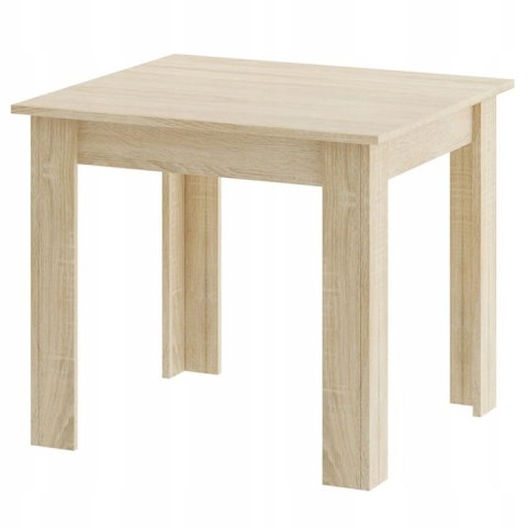 Zestaw stół kwadratowy 80x80 dąb sonoma + 4 krzesła OSAKA białe Zestaw stół kwadratowy 80x80 dąb sonoma + 4 krzesła OSAKA białe
