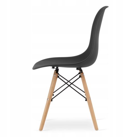 Zestaw stół kwadratowy 80x80 dąb sonoma + 4 krzesła OSAKA czarne Zestaw stół kwadratowy 80x80 dąb sonoma + 4 krzesła OSAKA czarne