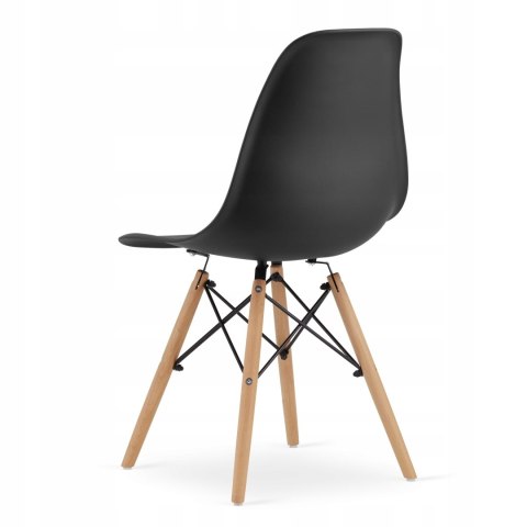 Zestaw stół kwadratowy 80x80 dąb sonoma + 4 krzesła OSAKA czarne Zestaw stół kwadratowy 80x80 dąb sonoma + 4 krzesła OSAKA czarne