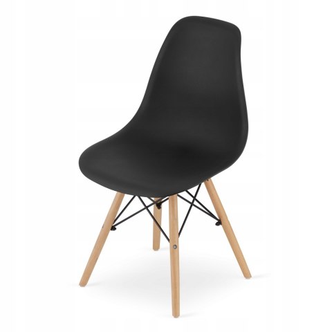 Zestaw stół kwadratowy 80x80 dąb sonoma + 4 krzesła OSAKA czarne Zestaw stół kwadratowy 80x80 dąb sonoma + 4 krzesła OSAKA czarne