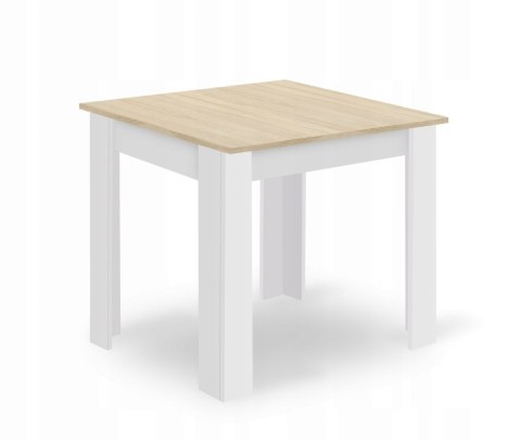 Zestaw stół kwadratowy 80x80 dąb sonoma + 4 krzesła OSAKA czarne Zestaw stół kwadratowy 80x80 dąb sonoma + 4 krzesła OSAKA czarne