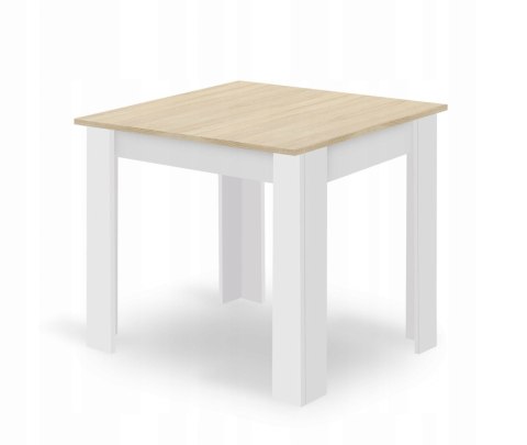 Zestaw stół kwadratowy 80x80 dąb sonoma + 4 krzesła OSAKA czarne Zestaw stół kwadratowy 80x80 dąb sonoma + 4 krzesła OSAKA czarne