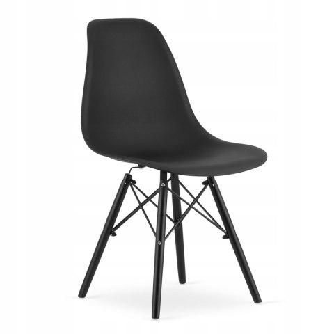 Zestaw stół prostokątny 120x80 czarno-biały + 4 krzesła OSAKA czarne Zestaw stół prostokątny 120x80 czarno-biały + 4 krzesła OSAKA czarne