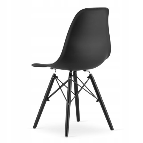 Zestaw stół prostokątny 120x80 czarno-biały + 4 krzesła OSAKA czarne Zestaw stół prostokątny 120x80 czarno-biały + 4 krzesła OSAKA czarne