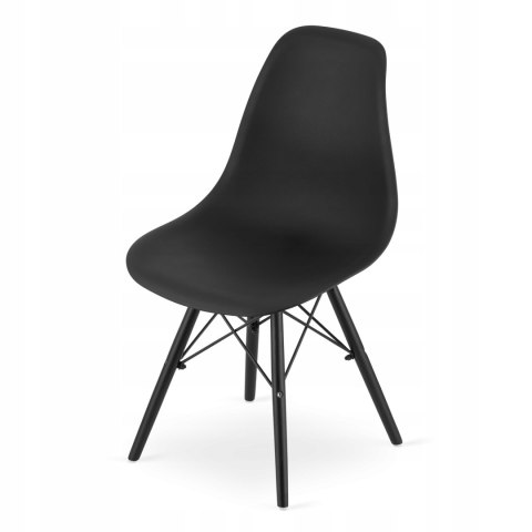 Zestaw stół prostokątny 120x80 czarno-biały + 4 krzesła OSAKA czarne Zestaw stół prostokątny 120x80 czarno-biały + 4 krzesła OSAKA czarne