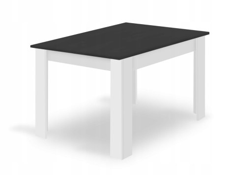 Zestaw stół prostokątny 120x80 czarno-biały + 4 krzesła OSAKA czarne Zestaw stół prostokątny 120x80 czarno-biały + 4 krzesła OSAKA czarne