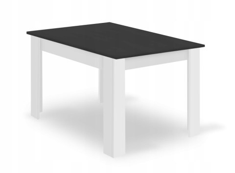 Zestaw stół prostokątny 120x80 czarno-biały + 4 krzesła OSAKA czarne Zestaw stół prostokątny 120x80 czarno-biały + 4 krzesła OSAKA czarne
