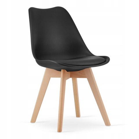 Zestaw stół prostokątny 120x80 dąb sonoma + 4 krzesła MARK czarne Zestaw stół prostokątny 120x80 dąb sonoma + 4 krzesła MARK czarne