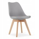 Zestaw stół prostokątny 120x80 dąb sonoma + 4 krzesła MARK szare Zestaw stół prostokątny 120x80 dąb sonoma + 4 krzesła MARK szare