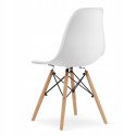 Zestaw stół prostokątny 120x80 dąb sonoma + 4 krzesła OSAKA białe Zestaw stół prostokątny 120x80 dąb sonoma + 4 krzesła OSAKA białe