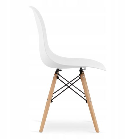 Zestaw stół prostokątny 120x80 dąb sonoma + 4 krzesła OSAKA białe Zestaw stół prostokątny 120x80 dąb sonoma + 4 krzesła OSAKA białe