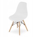 Zestaw stół prostokątny 120x80 dąb sonoma + 4 krzesła OSAKA białe Zestaw stół prostokątny 120x80 dąb sonoma + 4 krzesła OSAKA białe