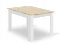 Zestaw stół prostokątny 120x80 dąb sonoma + 4 krzesła OSAKA czarne Zestaw stół prostokątny 120x80 dąb sonoma + 4 krzesła OSAKA czarne