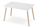 Zestaw stół prostokątny ADRIA 120x80 biały + 4 krzesła OSAKA zielone Zestaw stół prostokątny ADRIA 120x80 biały + 4 krzesła OSAKA zielone