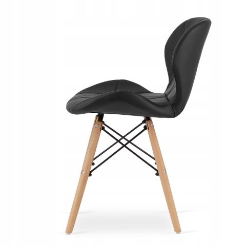 Zestaw stół prostokątny ADRIA 120x80 czarny + 4 krzesła LAGO czarne ekoskóra Zestaw stół prostokątny ADRIA 120x80 czarny + 4 krzesła LAGO czarne ekoskóra
