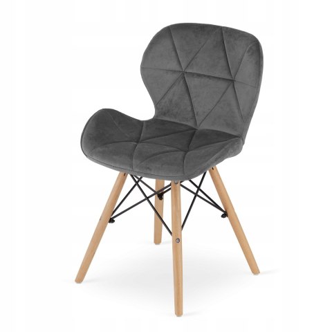 Zestaw stół prostokątny ADRIA 120x80 czarny + 4 krzesła LAGO szare Zestaw stół prostokątny ADRIA 120x80 czarny + 4 krzesła LAGO szare
