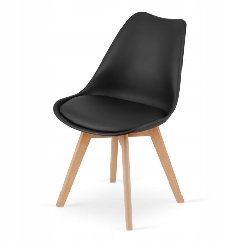 Zestaw stół prostokątny ADRIA 120x80 czarny + 4 krzesła MARK czarne Zestaw stół prostokątny ADRIA 120x80 czarny + 4 krzesła MARK czarne