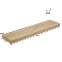 Półka 80cm - sonoma - LWS028B11 Półka 80cm - sonoma - LWS028B11