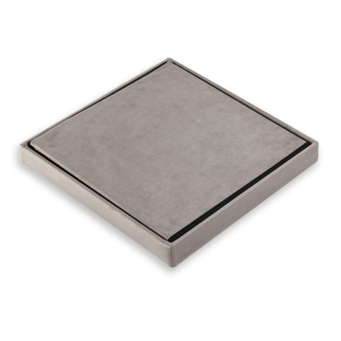 Pufa składana L z guzikami - 38x38x38cm aksamit beż Pufa składana L z guzikami - 38x38x38cm aksamit beż