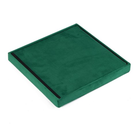 Pufa składana L z guzikami - 38x38x38cm aksamit zielona Pufa składana L z guzikami - 38x38x38cm aksamit zielona