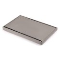 Pufa składana XL z guzikami - 60x38x38cm aksamit beż Pufa składana XL z guzikami - 60x38x38cm aksamit beż