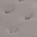 Pufa składana XL z guzikami - 60x38x38cm aksamit beż Pufa składana XL z guzikami - 60x38x38cm aksamit beż
