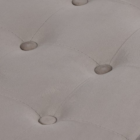 Pufa składana XL z guzikami - 60x38x38cm aksamit beż Pufa składana XL z guzikami - 60x38x38cm aksamit beż