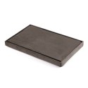 Pufa składana XL z guzikami - 60x38x38cm aksamit brąz Pufa składana XL z guzikami - 60x38x38cm aksamit brąz