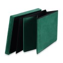 Pufa składana XL z guzikami - 60x38x38cm aksamit zielona Pufa składana XL z guzikami - 60x38x38cm aksamit zielona