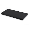 Pufa składana XXL z guzikami - 80x40x40cm ekoskóra czarna Pufa składana XXL z guzikami - 80x40x40cm ekoskóra czarna