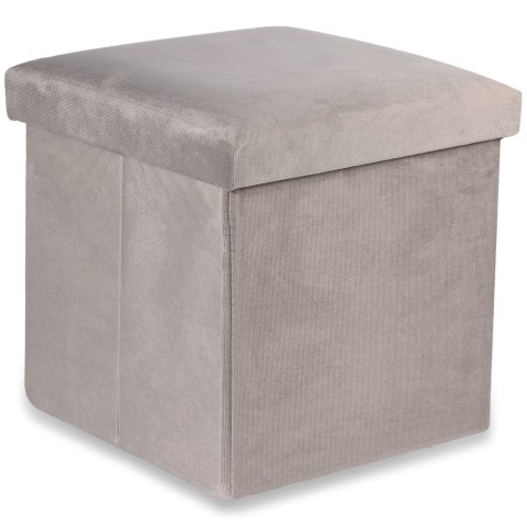 Pufa składana M - 30x30x30cm aksamit beż Pufa składana M - 30x30x30cm aksamit beż
