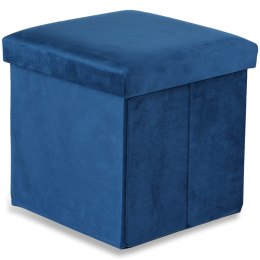Pufa składana M - 30x30x30cm aksamit granat
