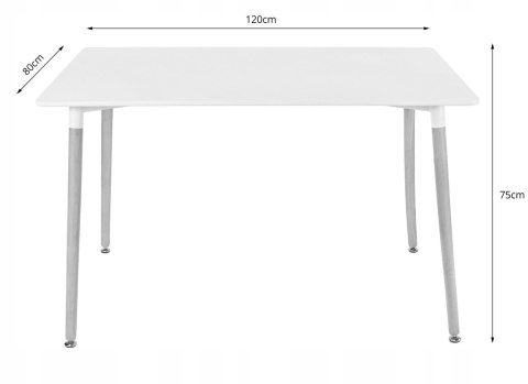 Zestaw stół prostokątny ADRIA 120x80 czarny + 4 krzesła LAGO granatowe Zestaw stół prostokątny ADRIA 120x80 czarny + 4 krzesła LAGO granatowe