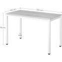 Zestaw stół prostokątny TESSA 120x60 czarny + 4 krzesła OSAKA czarne Zestaw stół prostokątny TESSA 120x60 czarny + 4 krzesła OSAKA czarne